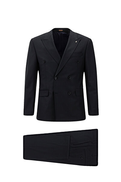 Abdullah Kiğılı 8 Drop Long Slim Fit Long Slim Fit Wool Piece Suit Set