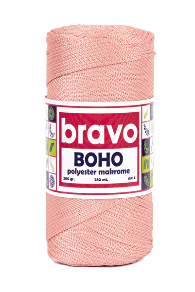 Bravo Polyester Macramé No:4 - Yavruağzı 70 Polyester Macramé Rope - 200 Gr -...