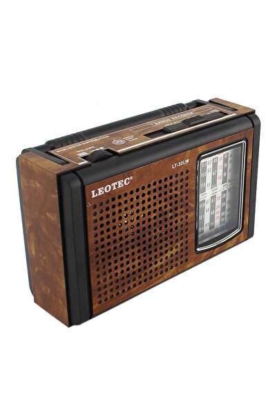 leotec Radio portabil FM-AM, stil retro, 7 benzi radio, alimentat de la priză...