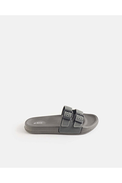 REDTAG Senior Boys Grey Molded Slides