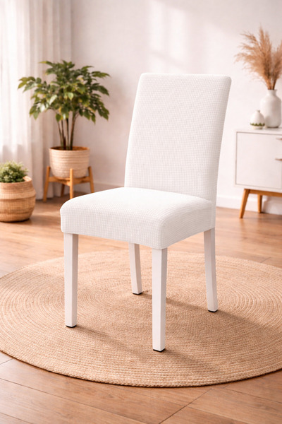 ELHAS Lycra Pcs Fabric Pitikare Patterned Chair Covers, Elastic, Stretchy Pcs...