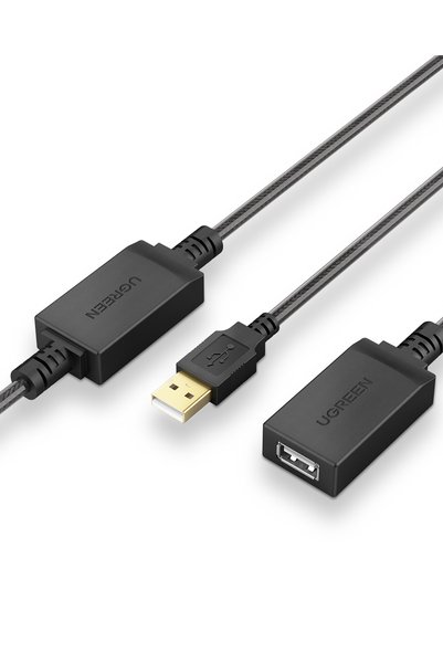 Ugreen USB 2.0 Uzatma Kablosu Wi-Fi Amplifikatör, 10 Metre, 10321