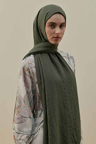 Merwishop Merwish Soft Bamboo Women's Shawl 2619 Khaki Green