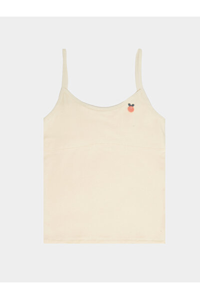 Styli سترة مطرّز من قطن البيج للبنات