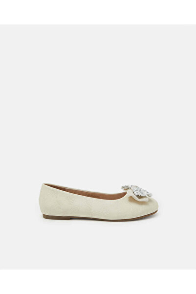 REDTAG Senior Girls Beige Bow Ballerinas