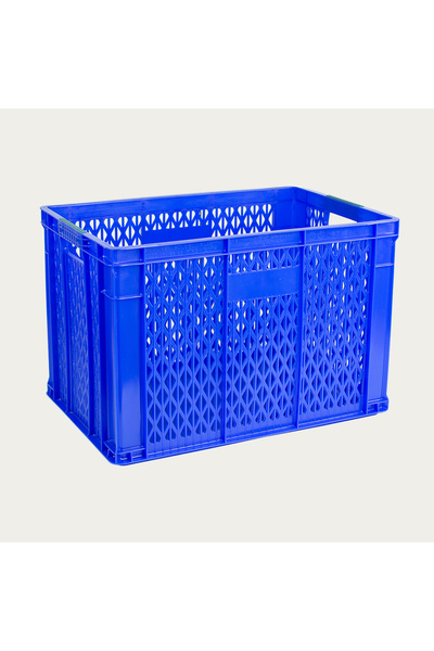 Saatistan Dayanıklı 40x60x40 cm Lacivert Plastik Kasa, Hafif ve Kullanışlı