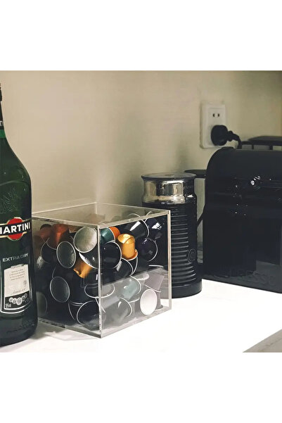 Saatistan Şık Kahve Kapsülü Organizeri, 15x15 cm, Pratik ve Düzenli Saklama