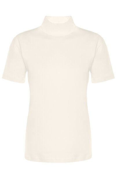 TOLIN Ženska majica kratkih rukava Pamuk komada Sa likrom sa rolkolicama 3257