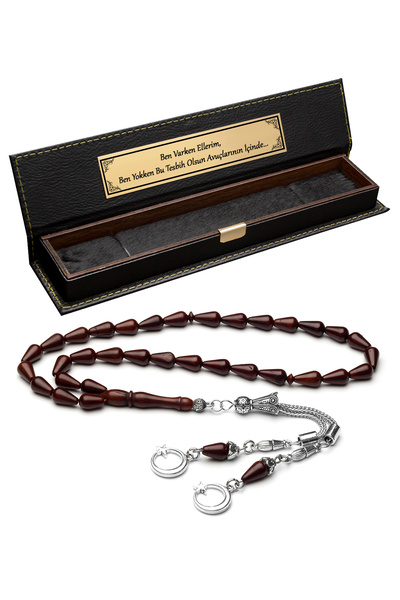 OTTOTESBİH Ayyıldız Püskül pentru bărbați 6x10mm Damla croială Kuka Tesbih