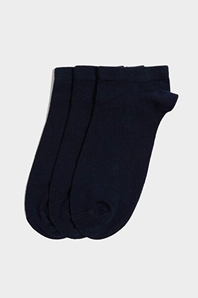 DeFacto Men's Seamless 3-Piece Bamboo Booties Socks C0109AXNS