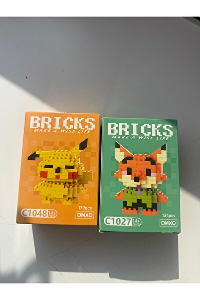 B&B Casee İkili Tilki ve Pikaçu Bricks Lego