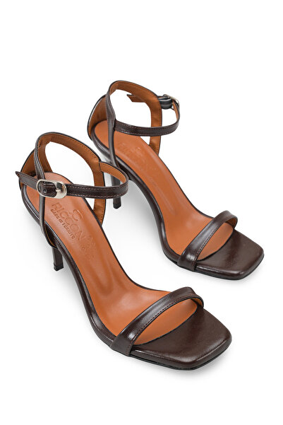 Riccon Femei pantofi cu toc 0012714 Maro Rustic