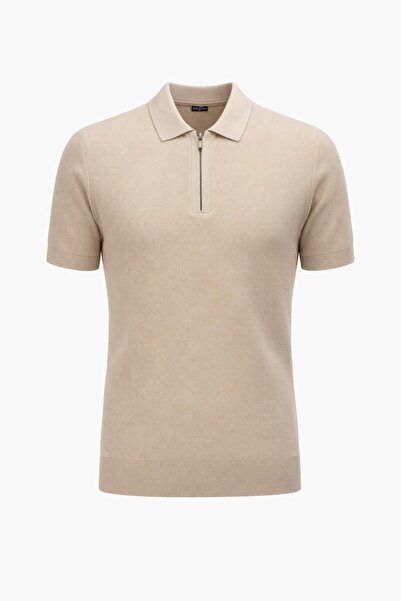 Plus Scorpion Muška polo majica sa ovratnikom Dobby Detalj sa rajsferšlusom S...