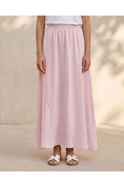 REDTAG Women Pink Casual Maxi Skirt