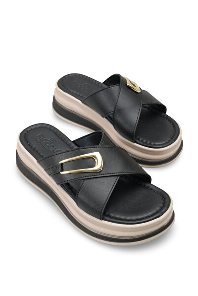 Riccon Women's Slipper 0012331 Black