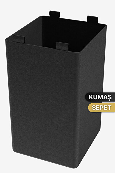 Bino Kirli Sepeti Çamaşır Sepeti Tela Kumaş Siyah Yedek Parça Organizer Düzenleyici