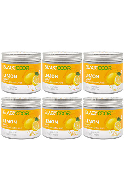 Black Odor Lemon Air Freshener 6-Pack – Natural Essential Oil Home & Car Frag...