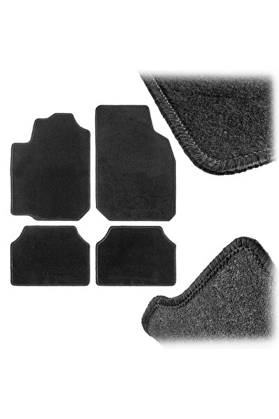 KADAX Covorașe auto universale din velur, negre, set de 4