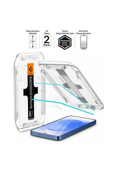 Spigen Galaxy S26 Plus ile Uyumlu Cam Ekran Koruyucu Kolay Kurulum GLAS.tR EZ...