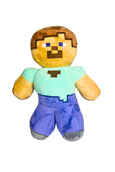 OEM Jucărie de Plus Minecraft Steve, 20 cm – Personaj Minecraft, Plus Moale p...