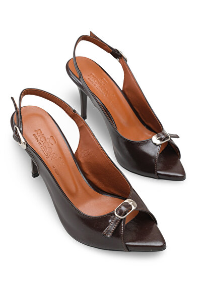 Riccon Women's Heeled Shoes 0012613 Brown Rustic