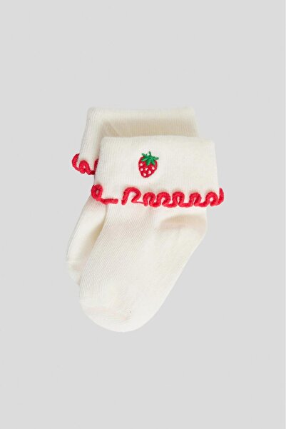 GB Baby BG Store Kız Bebek Beyaz Çorap