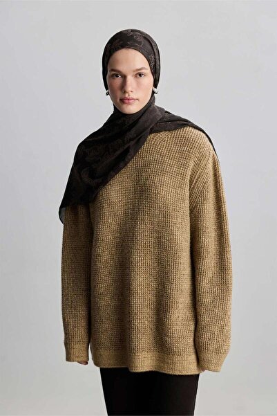 BE BLUE ACI KAHVE ROSE MAT JAKARLI ŞAL