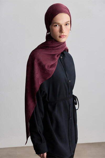 BE BLUE BORDO ROSE MAT JAKARLI ŞAL