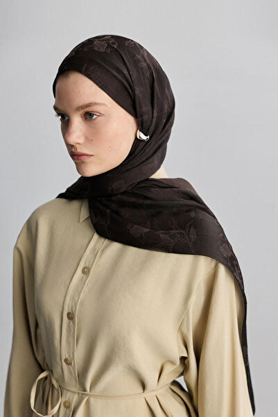 BE BLUE ACI KAHVE MAGNOLIA MAT JAKARLI ŞAL