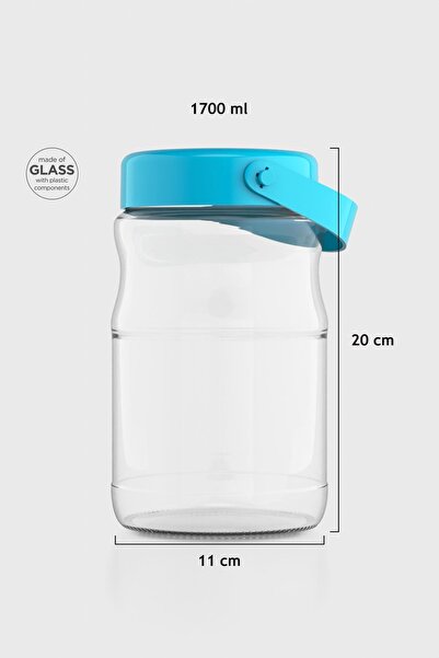 Renga برطمان زجاجي ماكرو 1700 مل 131074 تركواز