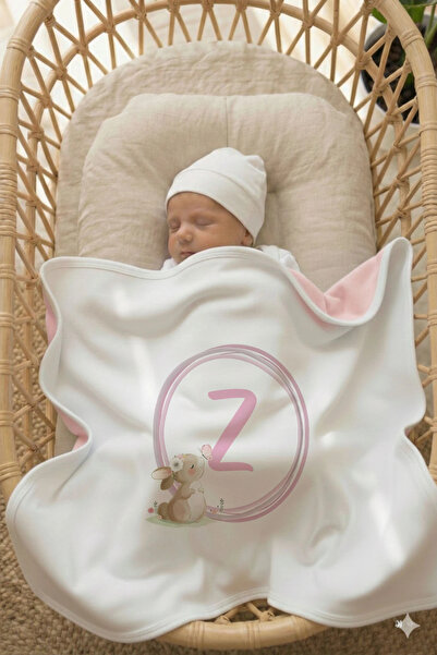 Messido Plus مزدوج الوجهين - إنترلوك بيبي بي بطانية مقاس 80x80 سم - سلسلة حرو...