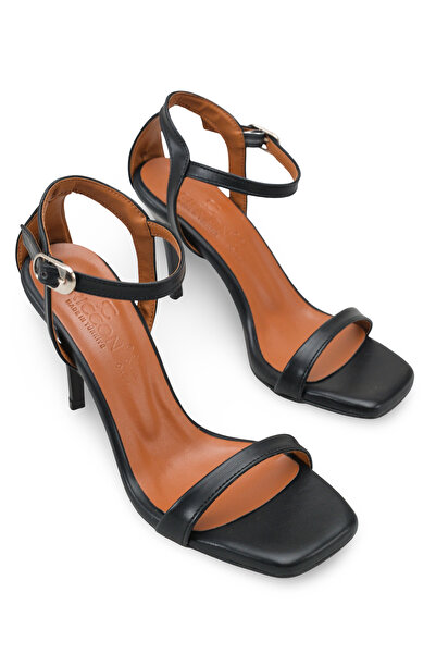 Riccon Women's Heeled Shoes 0012714 Black Skin