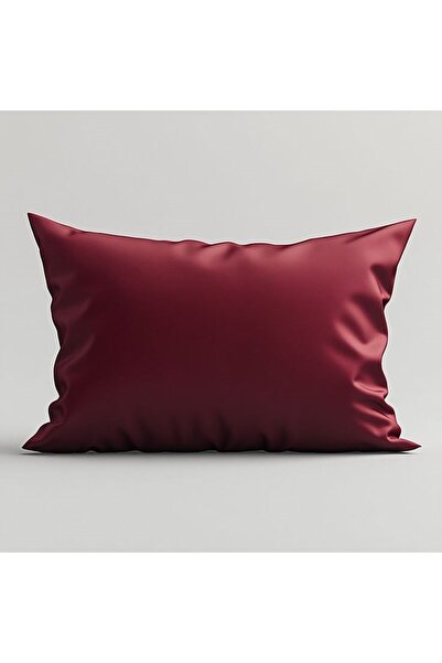 sylar Silk Textured Microsatin Satin Pillowcase 50X70 (Set of 2) – Burgundy –...