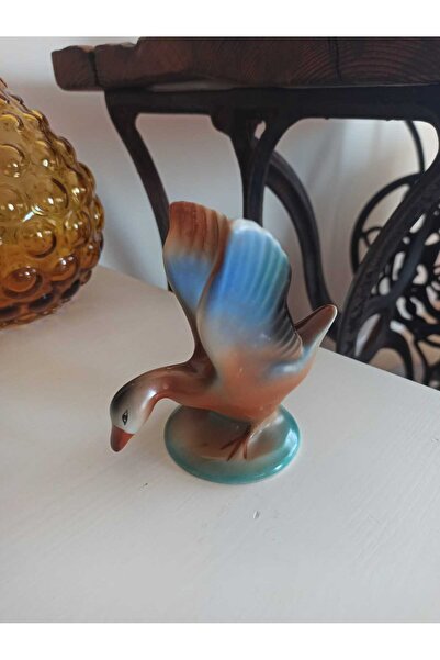 Hureggo vintage ''yaban ördeği''seramik biblo & 11 cm