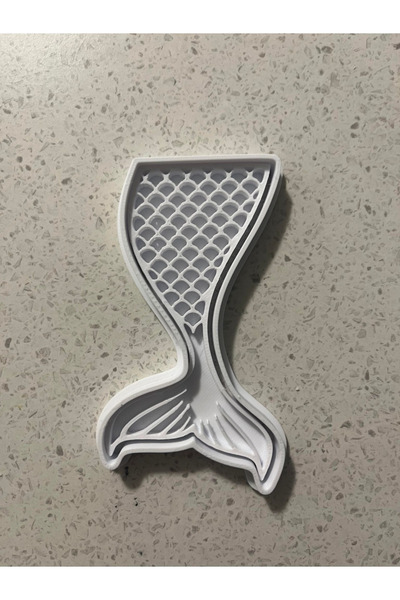 Onflow Deniz Kızı Kurabiye Kalıbı ve Mührü – 3D Baskı Damga ve Kopat Seti