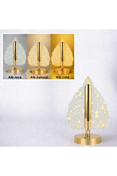 MODALITE Lampa decorativa in forma de frunza, LED 3 culori, Touch dimabil, Re...