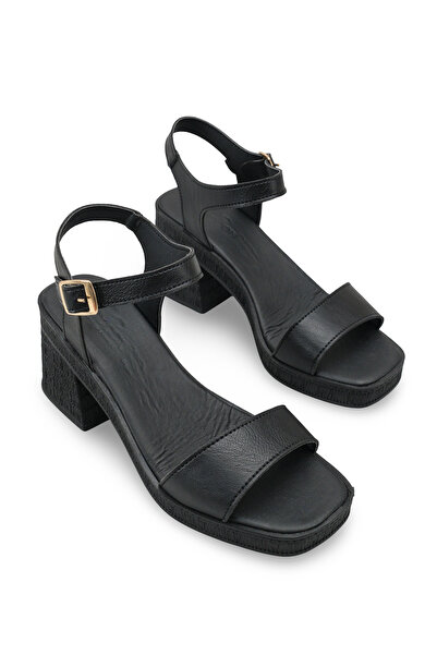 Riccon Women's Heels Sandals 0012344 Black