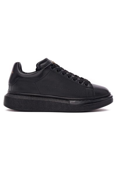 martin valen Men's Crown Detailed Black Color Chunky Sneakers