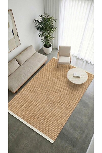 Halispecial Liora Kilim Hardal Oturma Odası-Salon-Mutfak-Kaymaz Taban-Yıkanab...