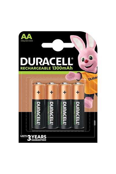Duracell Set de 4 baterii reîncărcabile R6/AA 1300 mAh