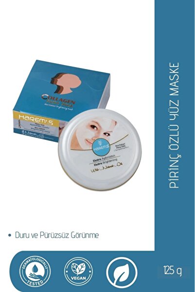 HAREM'S Harems Pirinç Özlü Beyazlatıcı Maske 125 g