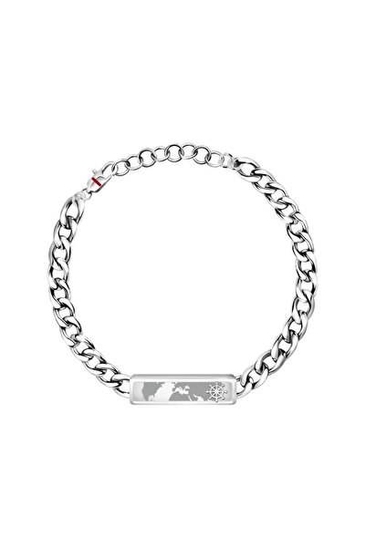 Sector Bratara Marine, inox argintiu, lungime 22 cm, ajustabila, SAGJ18