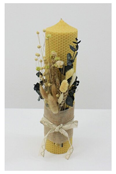 PRICHINDEL Baptism Candle, Immortal, Made of Wax, Yellow, 30cm