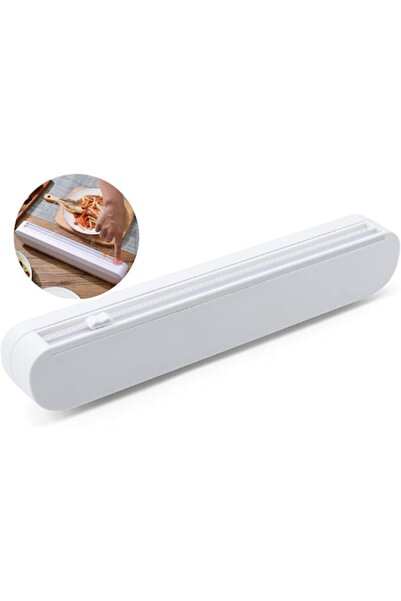 Jormftte Dispenser de folie alimentară, Jormftte, ventuză, ABS, 37x6x5cm, alb