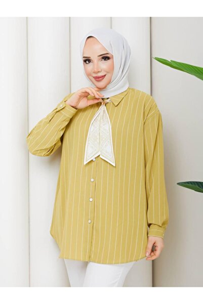 arden butik Oversize Basic Tesettür Gömlek