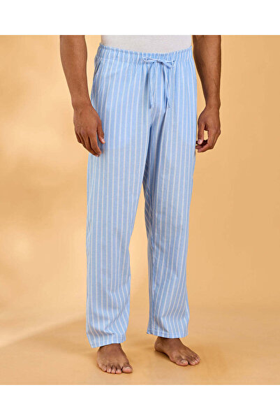 REDTAG Men Blue Woven Pyjama Pants