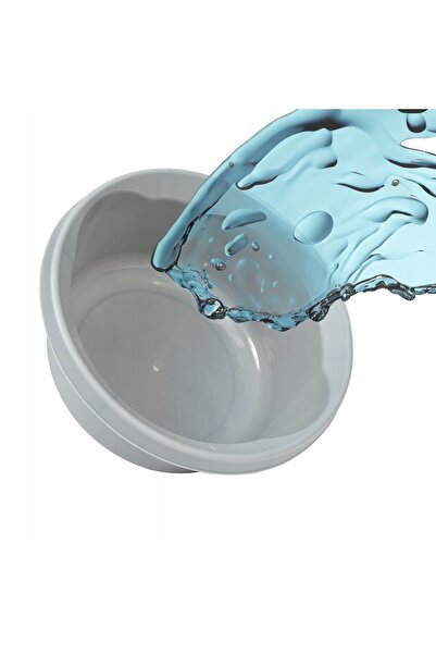 KADAX Lavoar de rufe 9L, recipient rotund din plastic, gri