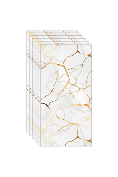 SDEPOT Set de 10 farfurii de tapet cu imitație de marmură