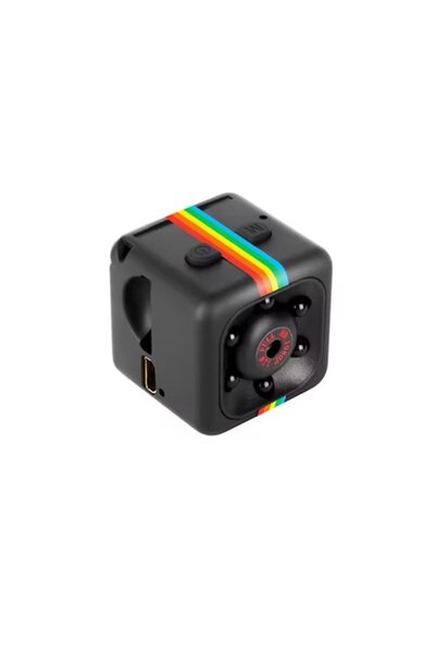 OEM Mini cameră SQ11 cu suport, FHD 1080p, audio video, neagră