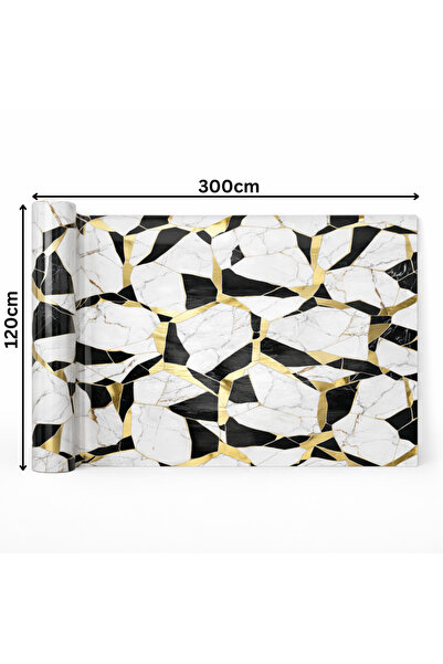 Tapetoo Home Decor Rola Tapet Autoadeziv Imitatie Marmura, 120x300cm, 3.6mp, ...